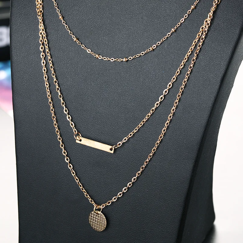 Женское модное ювелирное ожерелье 1 шт. многослойное с монеткой в европейском