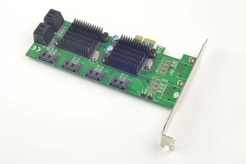 Плата расширения PCI-E для 8 портов SATA 3 0 6 ГБ/сек. 88SE9215 + 9705 чипсет Marvell | Компьютеры и