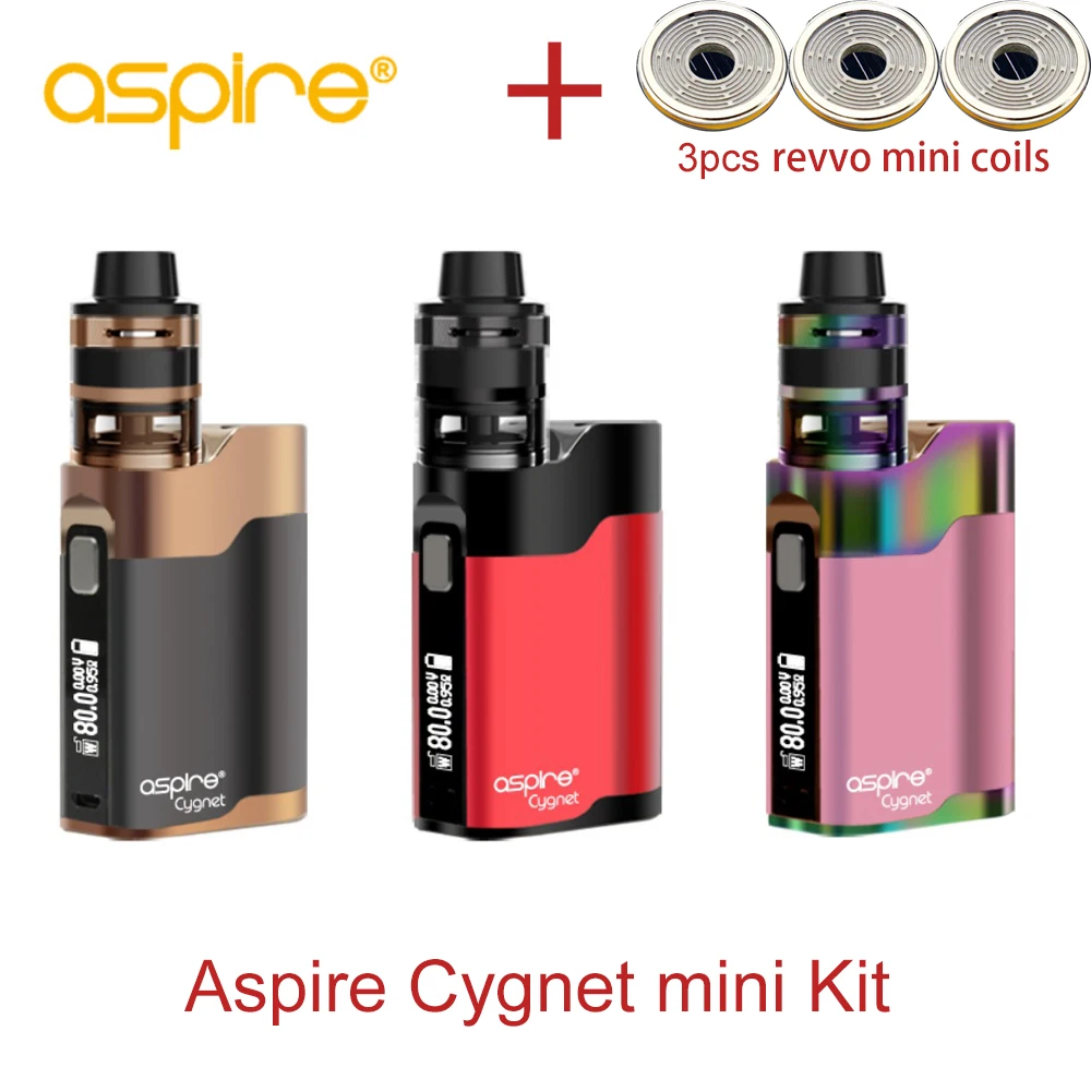 Новейший Aspire Cygnet мини комплект 80 Вт cygnet mod с 2 мл Revvo танк fit инновационный ARC revvo