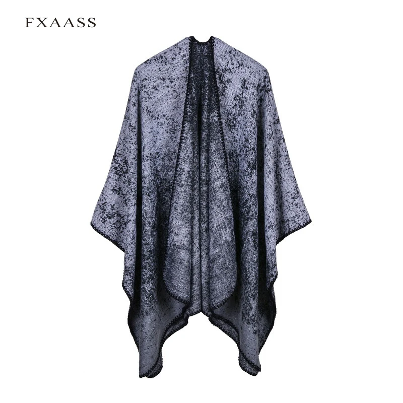 FXAASS New Autumn/Winter Shawl Fashion Poncho Women Scarf for Lady Luxury Blanket Cashmere Scarves Warm Pashmina Wholesale Cape |