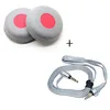 SHELKEE Замена амбушюры Подушка амбушюры уха крышка для sony MDR-XB800 MDR-X10 MDR-XB920 MDR-X05 X5 наушники запчасти - Цвет: earpad and cable