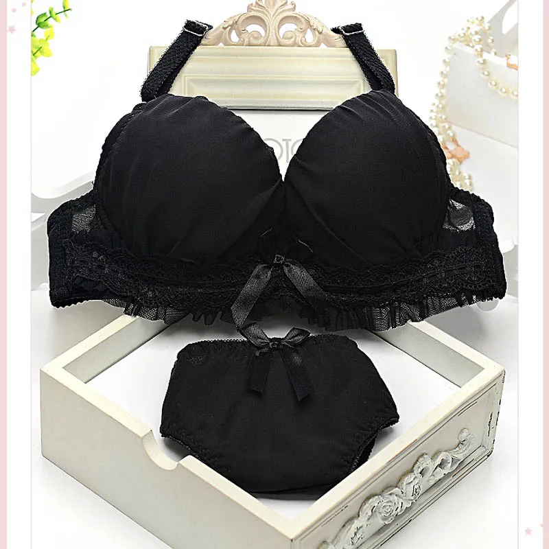 2018 Новое дамское кружевное студенческое нижнее белье костюм женский Собранный