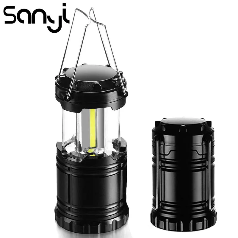 

Mini 3*COB Tent Lamp LED Portable Lantern TelescopicTorch Camping Lamp Waterproof Emergency Light Powered By 3*AAA Working Light