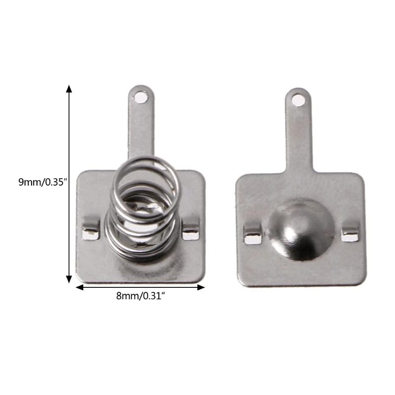 

100 Pcs Metal Battery Spring Plate Set for AA AAA Positive Negative Contact connectors