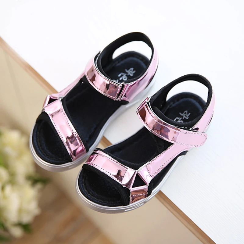 Hot Sale Fashion Children Sandals Girls Sequin Summer Kids Toddlers Pink Silver Child Children's Shoes For | Детская одежда и