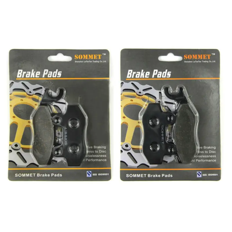 

SOMMET Motorcycle Front Left + Front Right Brake Pads Disc for Suzuki LT-A 500 FY/FK1 (00-01) LTA 500 LTA500 LT135-165