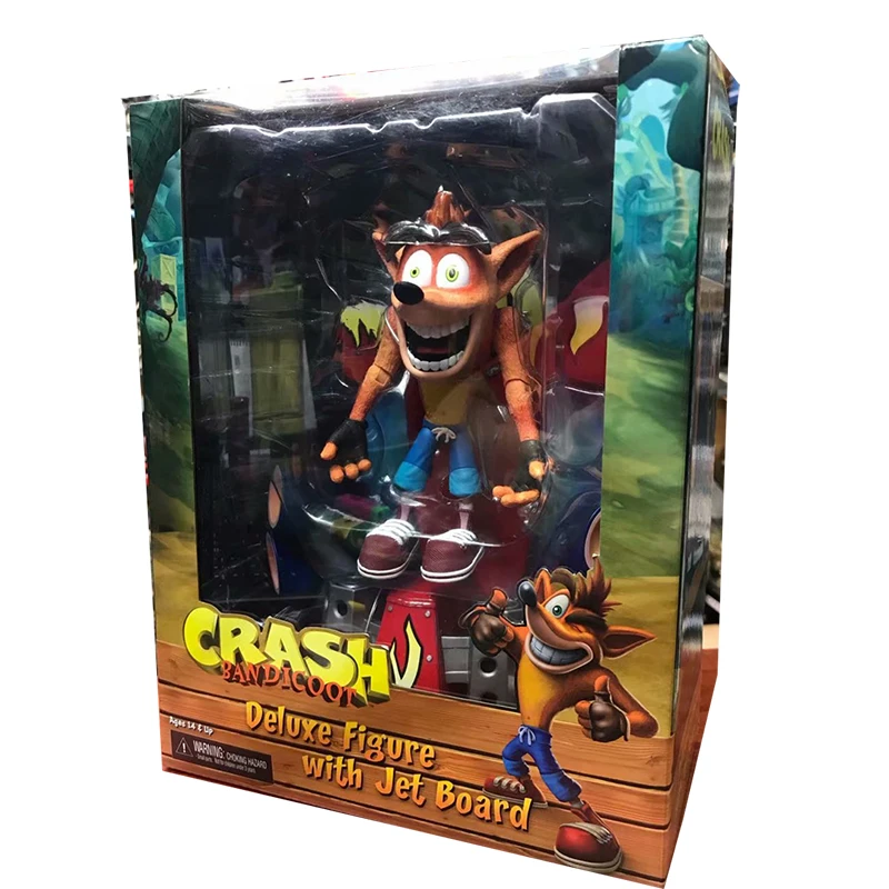 Аварийная фигурка NECA Game Deluxe аварийная игрушка Bandicoot с платой из ПВХ экшн кукла