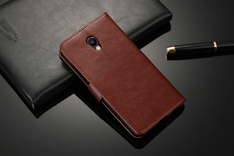 Для Meizu M3 M3s кожаный чехол книжка с бумажником и подставкой Чехол на Mini 5 0 &quotЧехол