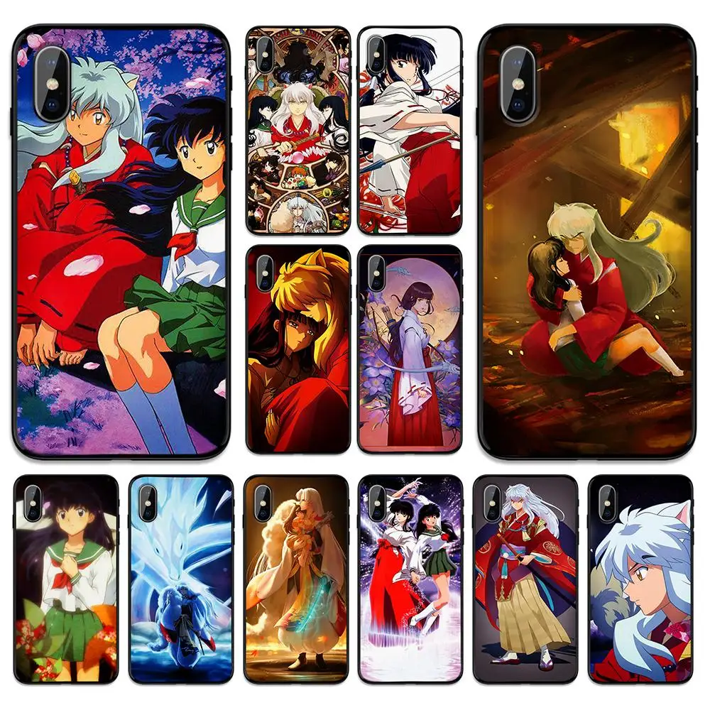 Inuyasha вишня в цвету мягкая термополиуретановая крышка-чехол для Apple iPhone 6 6S 7 8 плюс 5