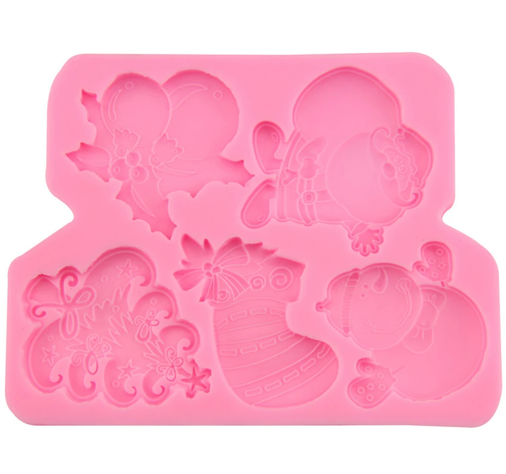 Christmas Tree Silicone Cake Decorating Moulds Fondant Sugar Chocolate Mold Tool | Дом и сад