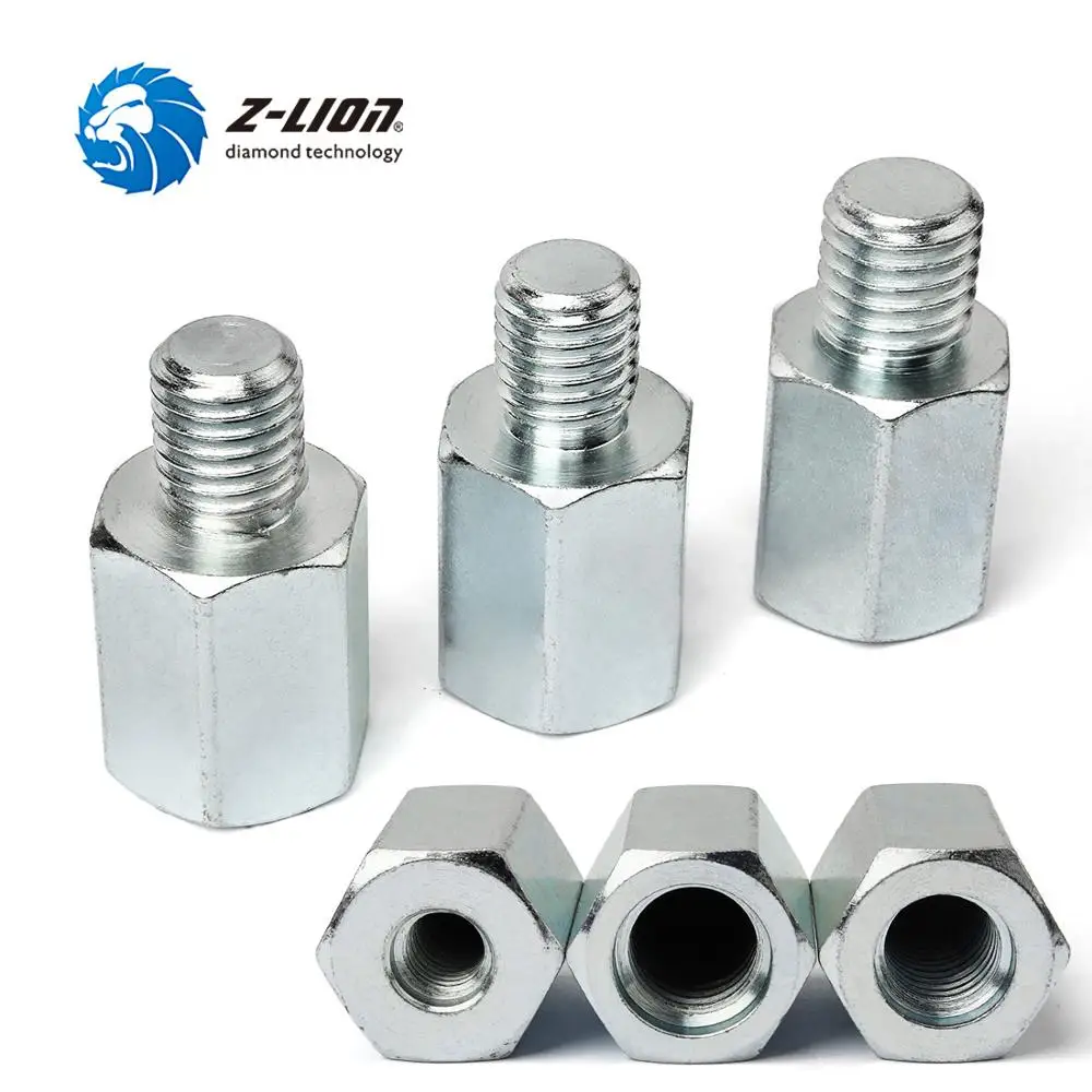 

Z-LION 1 piece Adapter for AngIe Grinder PoIisher M14 5/8" Or M10 Thread Change Male To Female Core Bit PoIish Pad DriII Adapter