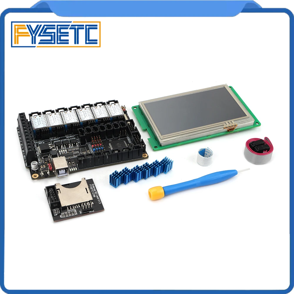 Материнская плата все в одном FYSETC F6 V1.3 + сенсорный экран 4 3 дюйма 6 шт. TMC2100/TMC2208 /TMC2130