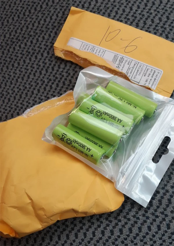 GTF 1 2 V 3800mah AA батарея 2A Ni-MH перезаряжаемая светодиодный фонарик портативные