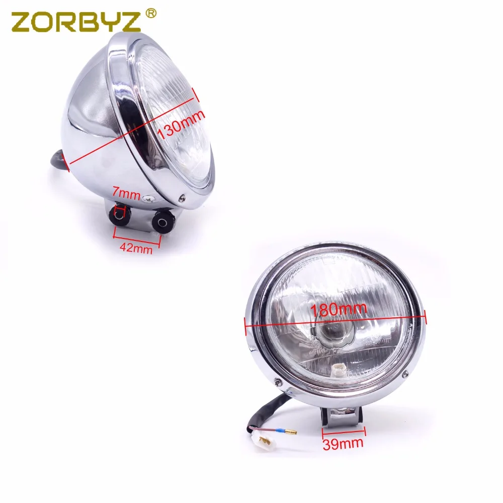 ZORBYZ хром пластиковая фара налобный фонарь для Honda Rebel CMX CA 250 Magna 750 КОНЬ 400 600