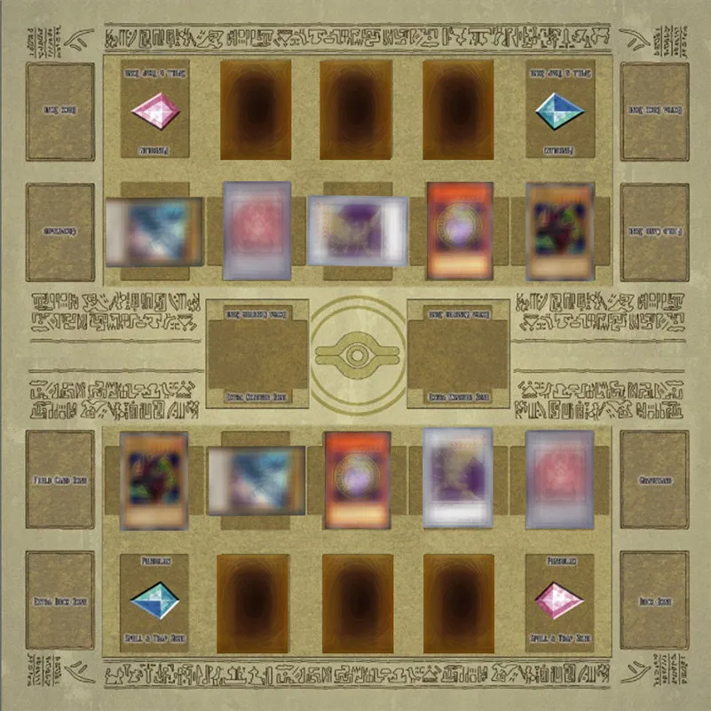 60x60 см резиновый игровой коврик в египетском стиле для соревнований Yu-gi-oh карточная игра коллекция карт подарочные карты для мальчиков D4