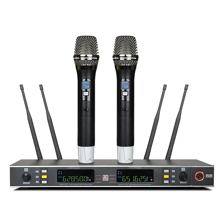 Профессиональный портативный беспроводной микрофон UHF высокого качества