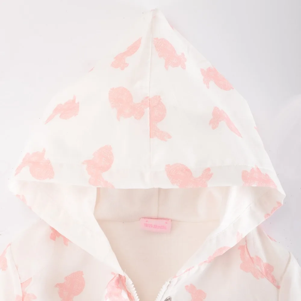 Luvena Fortuna Baby Girls 2017 Spring Autumn New Cool Style Hooded Jackets k11604 sold by JD China official Store |