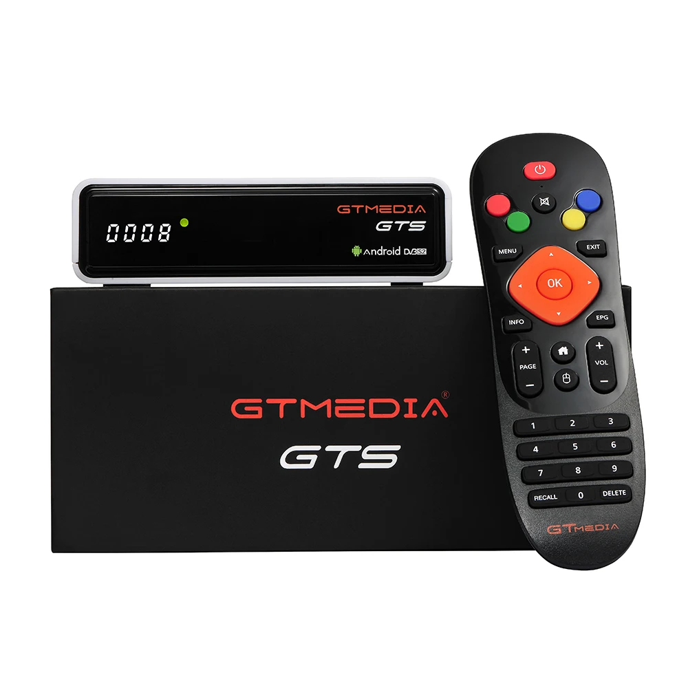 GT MEDIA GTS Android 6 0 ТВ коробка + DVB-S2 спутниковый приемник H.265 HD 2 GB 8 Smart | Электроника