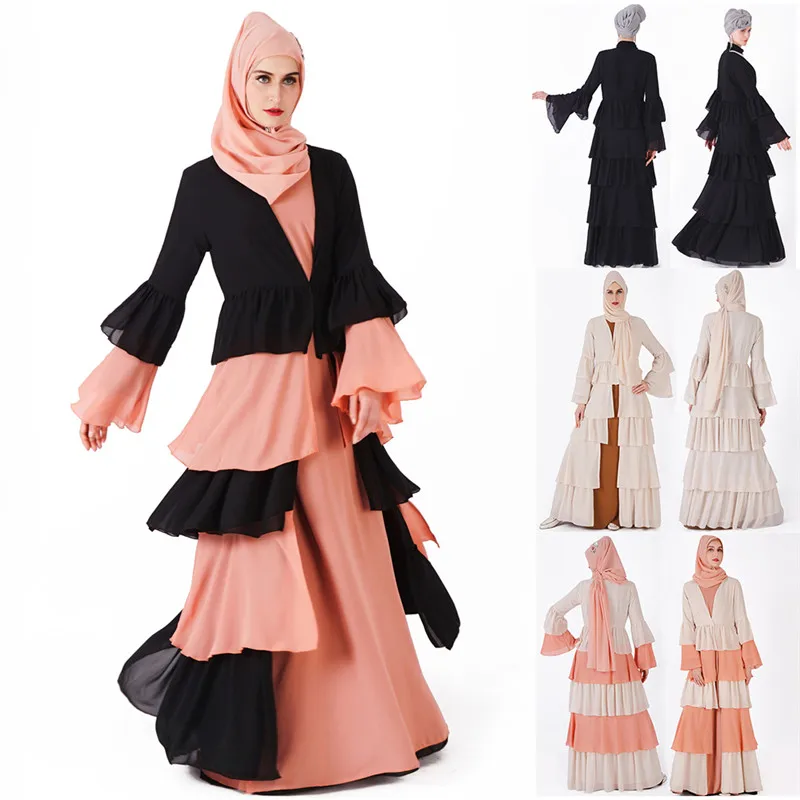 Abaya Kaftan повседневное удобное шифоновое турецкое abaya bu tang Banjul melayu кимоно стиль Макси платье Абая Быстрая