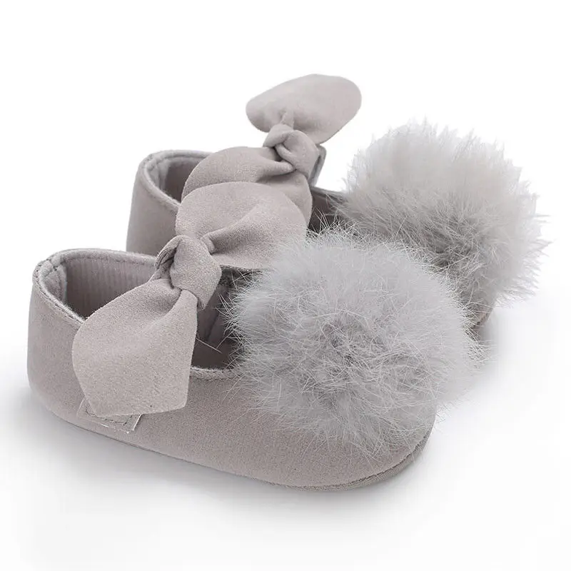 Newborn Baby Girl Canvas Crib First Walker Bowknot Denim Shoes Soft Sole Pram Prewalker |