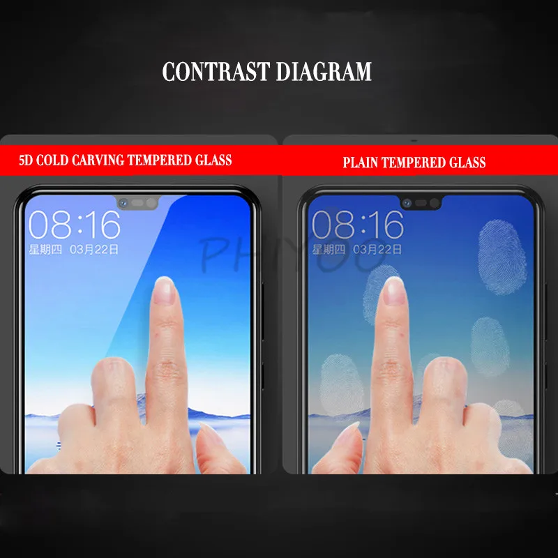 5D полное покрытие закаленное Стекло для huawei P20 Pro P10 Lite Экран протектор Honor 9 10