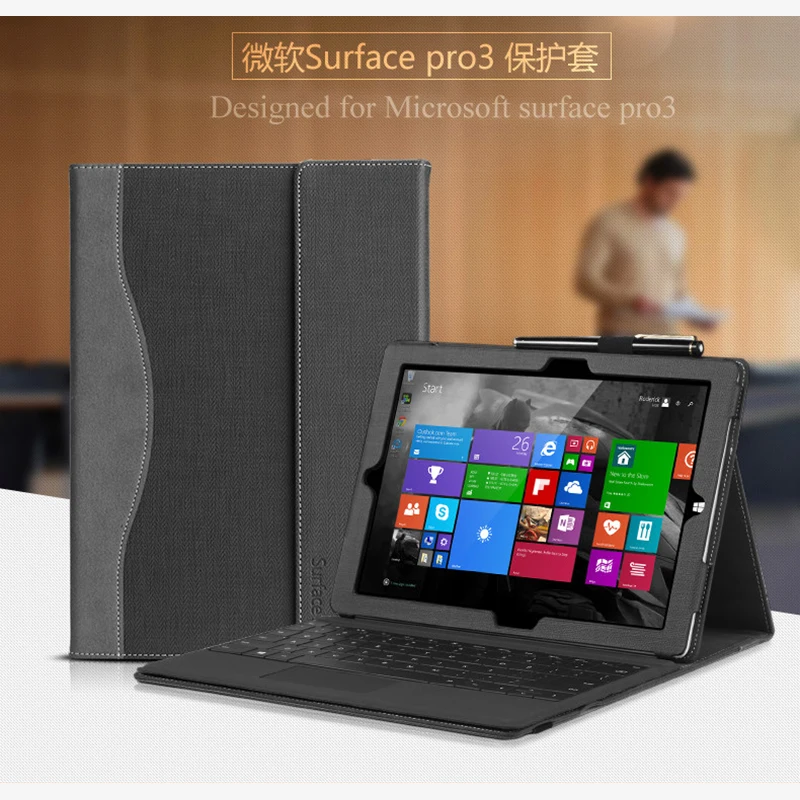 Креативный дизайн чехол для планшета ПК 12 &quot Microsoft Surface pro 3 ноутбука ПУ кожа