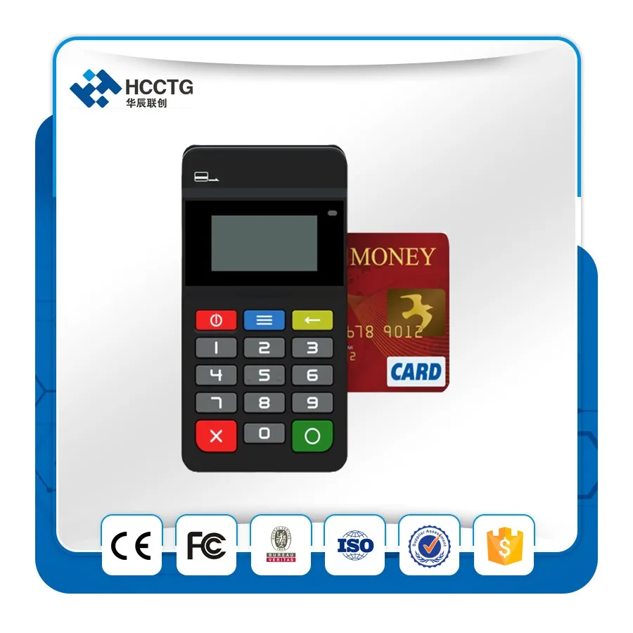 Bluetooth Мобильный POS Поддержка NFC + IC Mag полоса карта с дисплеем клавиатуры от