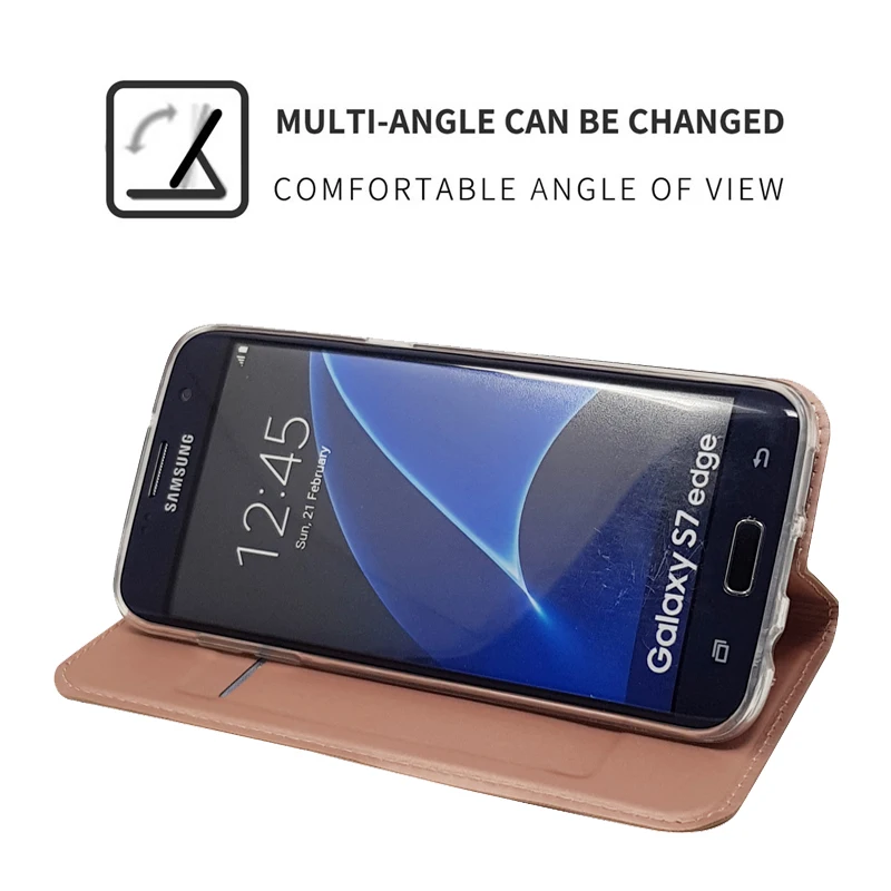 ZROTEVE Cover For Samsung Galaxy S7 Edge Case Flip Wallet Coque Leather S 7 Cases | Мобильные телефоны и аксессуары