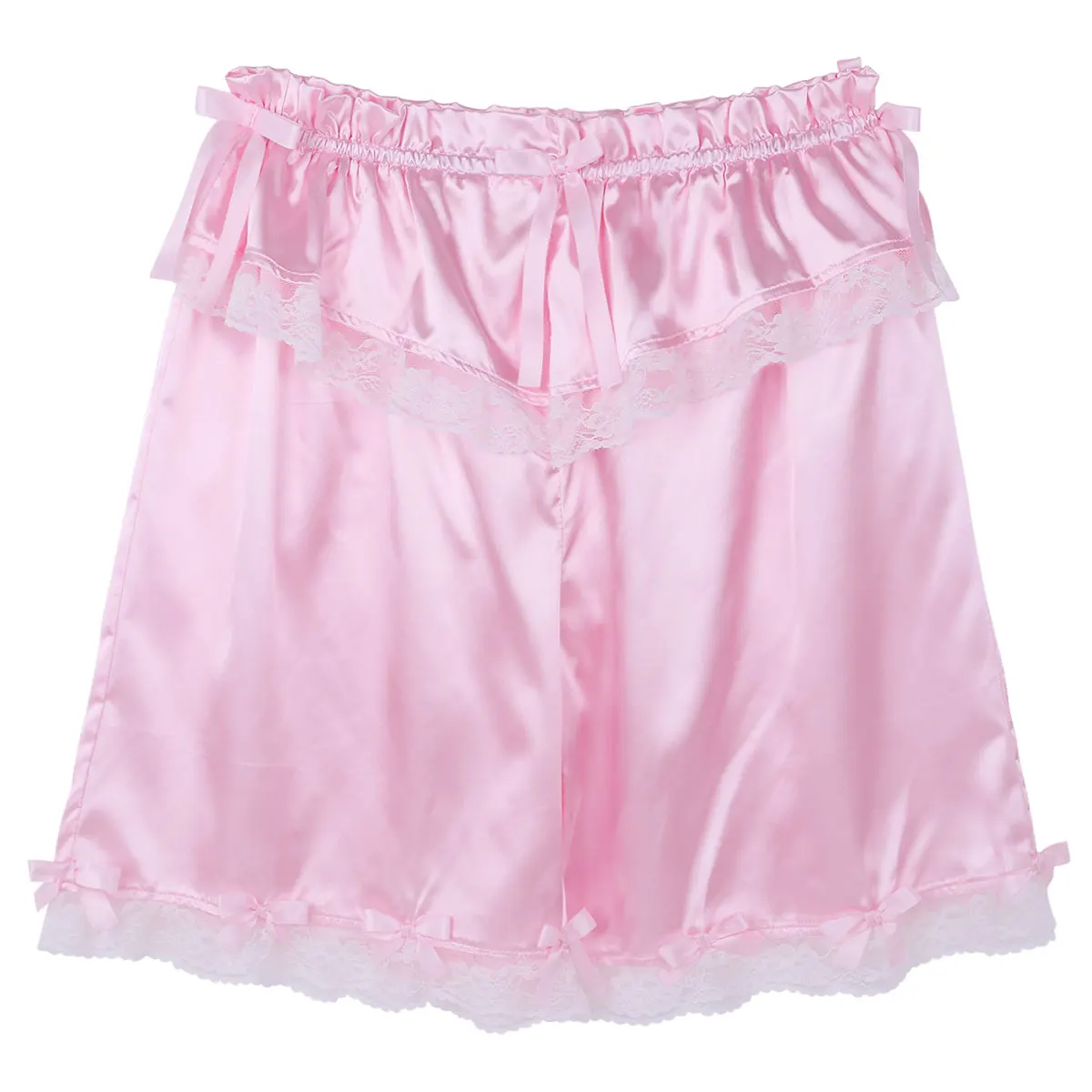 Мужская мода Crossdress нижнее белье SISSY классические кружевные шорты с оборками и