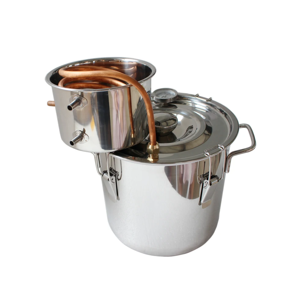 2Gal/8L термометр дистиллятор DIY из нержавеющей стали домашний пивоваренный