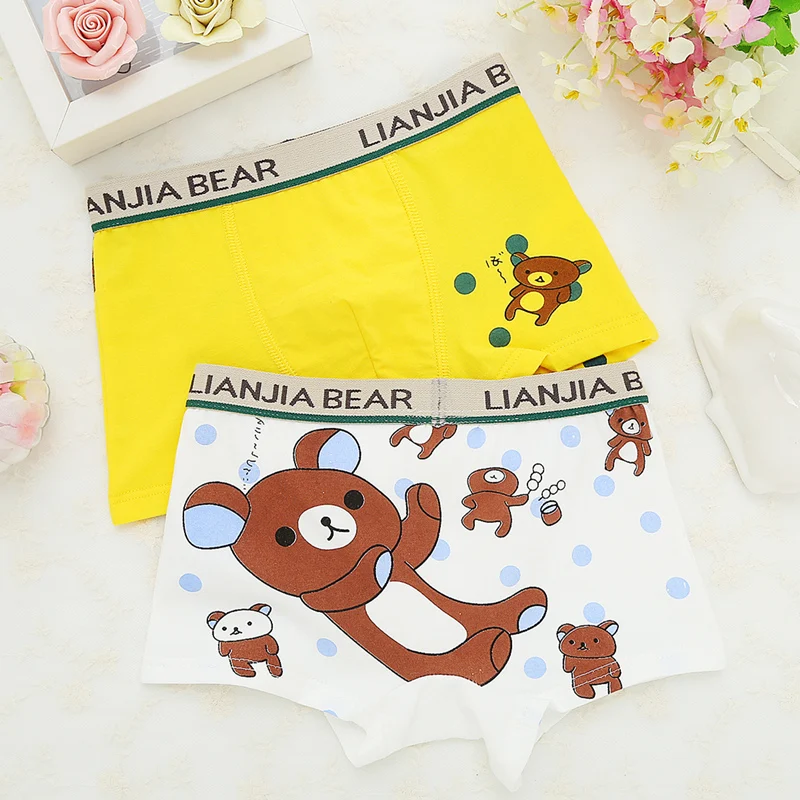 4 шт./лот 2 вида стильное Мягкое хлопковое детское нижнее белье для мальчиков