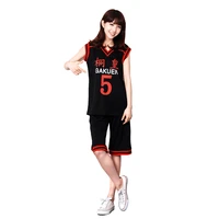 brdwn kurokos basketball unisex aomine daiki too gakuen school no 5 cosplay basketball uniforms