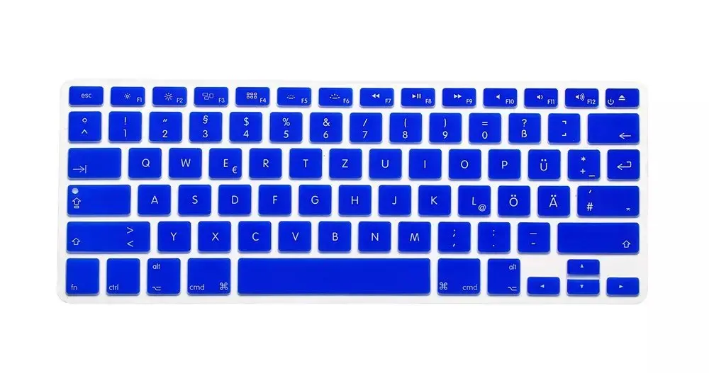 Американская раскладка немецких букв, защита клавиатуры для Macbook Air Pro retina 1" 15" 1", чехлы для ноутбуков Mac book 13 15 QWERTZ