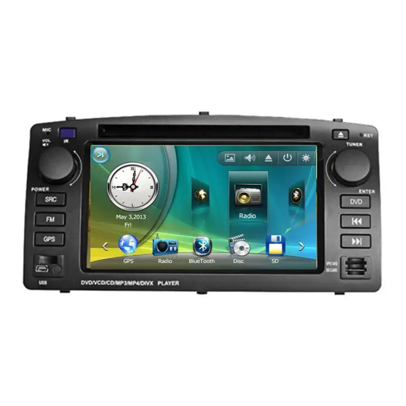 7 дюймовый автомобильный DVD плеер с GPS (опционально) аудио радио стерео USB/SD AUX BT/TV