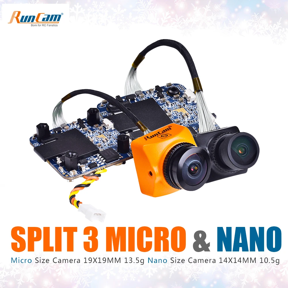 Runcam Split 3 Micro &amp Nano Dc5-20v 1080 p/60fps Hd запись и wdr Fpv камера Pal/ntsc переключаемая 40ms низкая