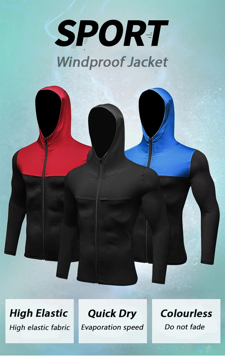 Facecozy, мужская тренировочная куртка с капюшоном, для бега, на молнии, из кусков, для йоги, фитнеса, дышащий Топ, безрукавка, для кожи, спортивные куртки