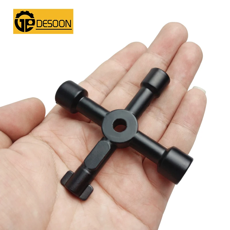 DESOON 1pc Universal Cross KEY Triangle for Train Electrical Elevator Cabinet Valve Alloy Square | Инструменты