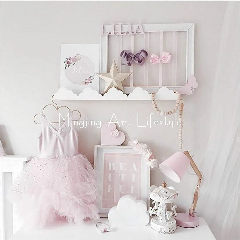 Деревянные полки в скандинавском стиле Настенная декоративная полка подвесная