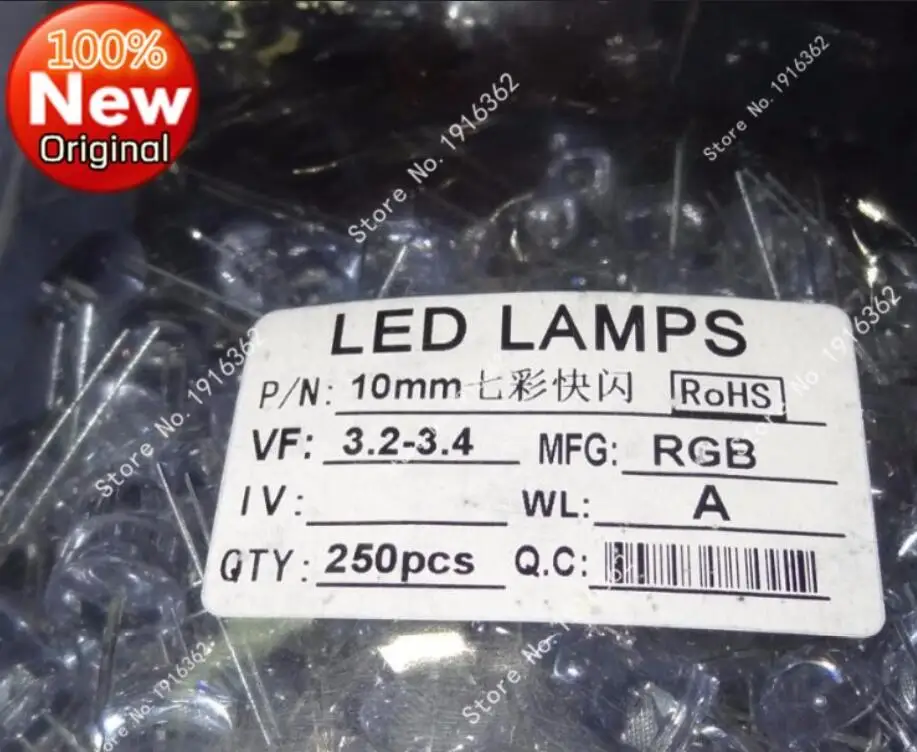 Цветная светодиодная лампа F10 диаметр 10 мм 200 шт./лот|rgb 10mm|rgb led 10mmrgb flash |