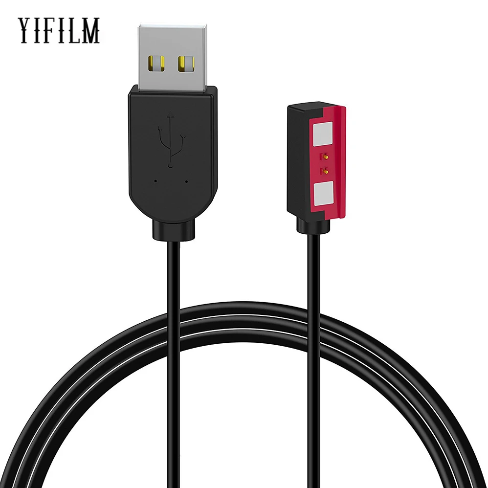 USB Megnetic зарядное устройство кабель для гальки сталь/сталь 2 Смарт часы наручные