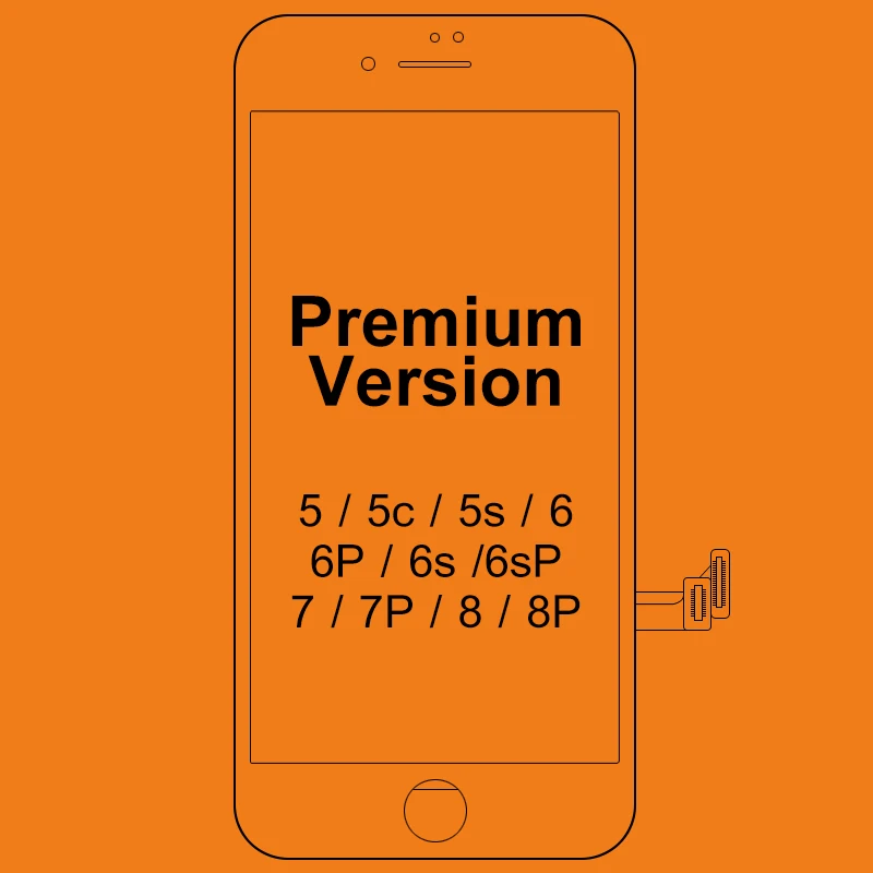

Хорошее качество Tianma для iPhone 6 7 8 Plus ЖК-экран премиум-класса Замена с сенсорным экраном для iPhone 5S 6S Plus дисплей белый