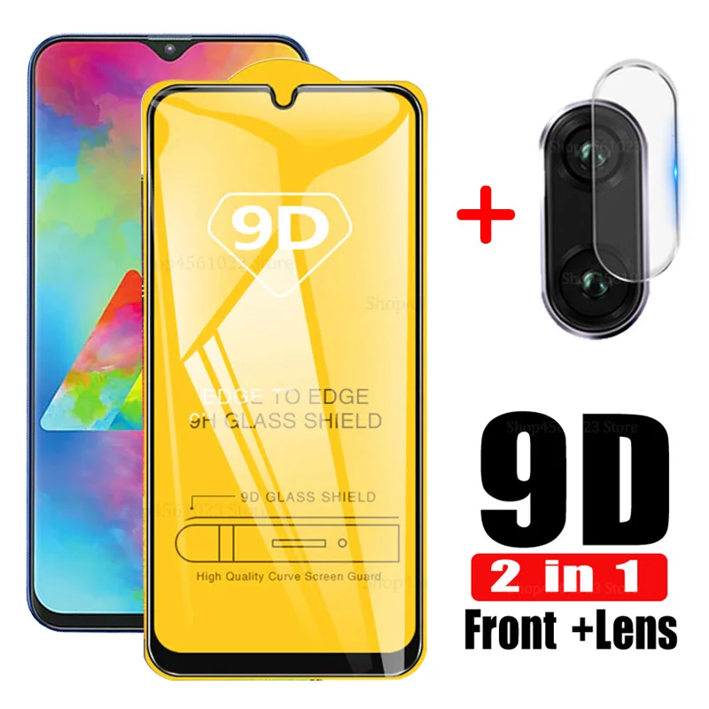 9D полное покрытие для Samsung Galaxy M20 M30 M10 M 30 20 10 закаленное стекло и на объектив камеры