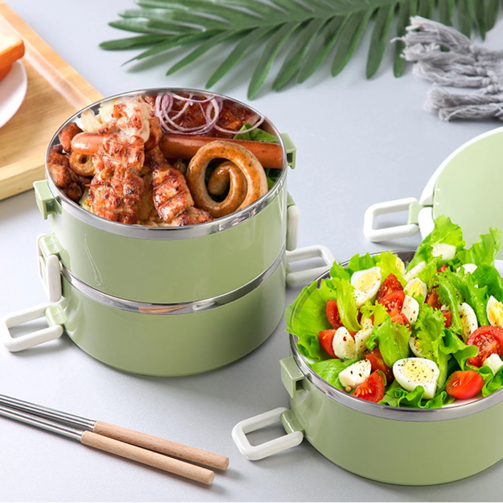 Портативная японская коробка Bento градиентный цвет теплоизоляция для еды