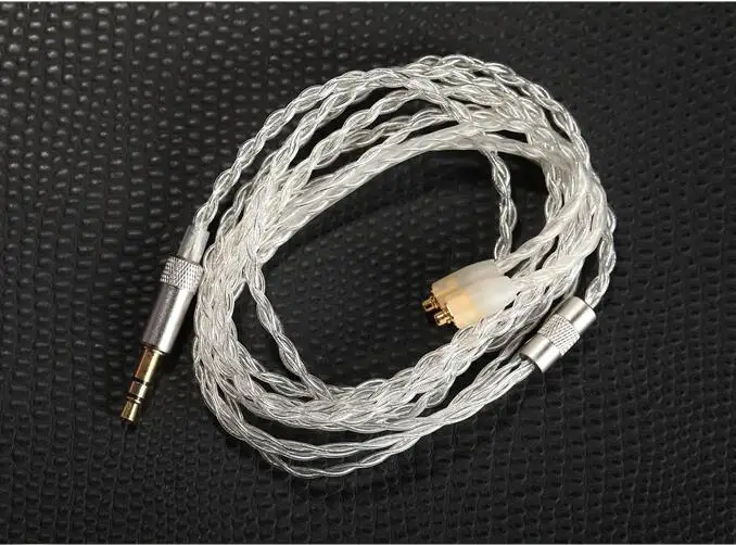 Pele a Granel Cabo para Faça Fone de Ouvido Único Cristal Cobre Prata Chapeado Você Mesmo Personalizado Shure Se215 – Se425 Se535 Ue900 5 Pçs 5n Occ