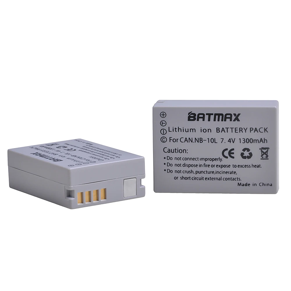 2 шт. 1300 мА/ч, NB-10L NB10L NB 10L Камера Батарея+ ЖК-дисплей USB Зарядное устройство для Canon G1X G15 G16 SX40HS SX50HS SX60HS SX40 SX50 SX60 HS