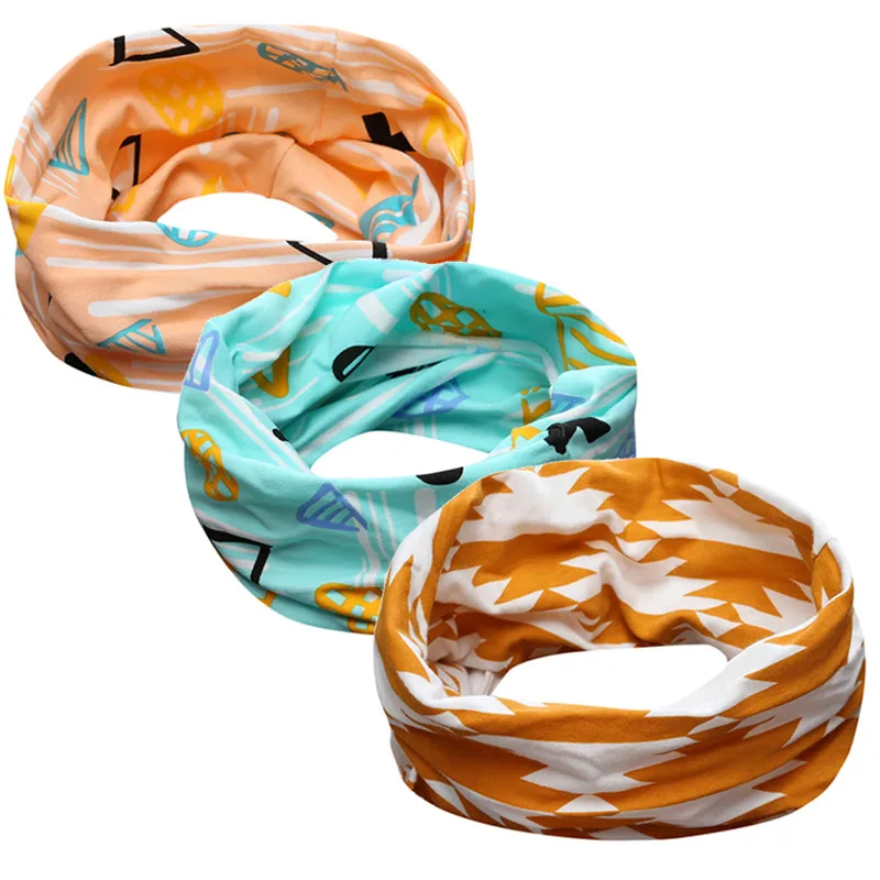 2020 new arrival cute cotton bebes scarf baby boys girls cartoon o-ring scarves top quality muffler(3pack) RDP-013 | Детская одежда и