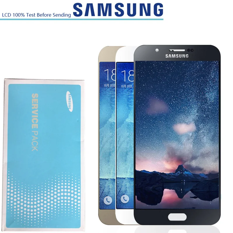 Оригинальный 5 7 ''Супер amoled ЖК-дисплей для Samsung Galaxy A8 A8000 A800 A800F ЖК-панель
