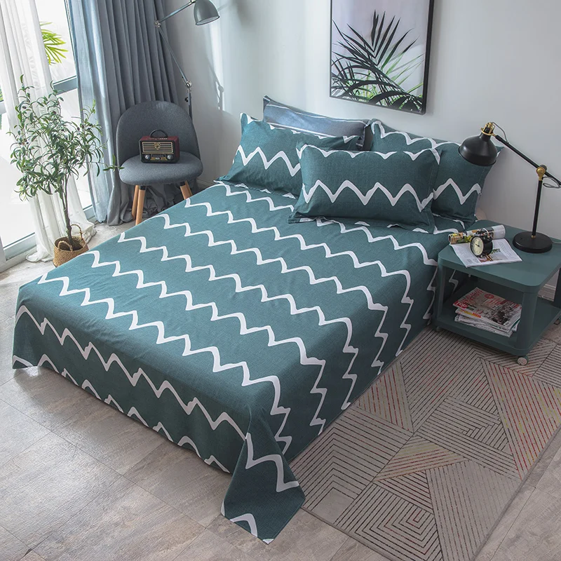 100% хлопок 3 шт. простыни наволочки модный домашний текстиль постельное белье