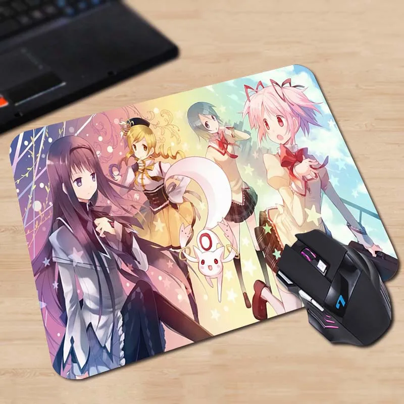 Коврик для мыши компьютера Babaite Puella Magi Madoka Magica Нескользящий Резиновый Размер