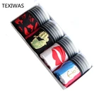 Трусы-боксеры мужские 4 шт.лот из хлопка с мультяшным рисунком